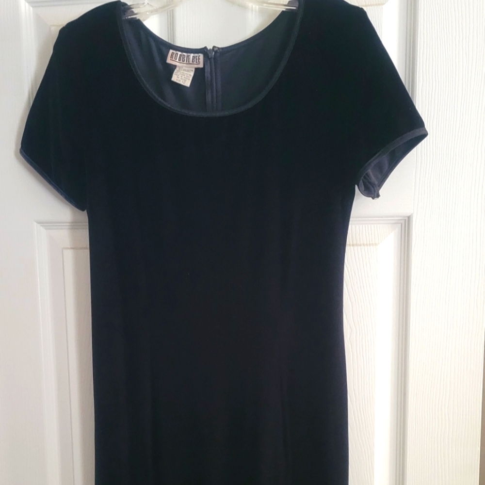 Satin black dress